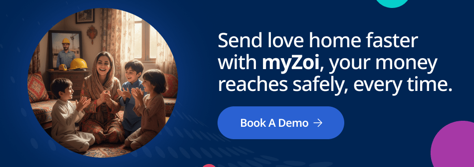 Send love home faster  with myZoi, your money reaches safely, every time